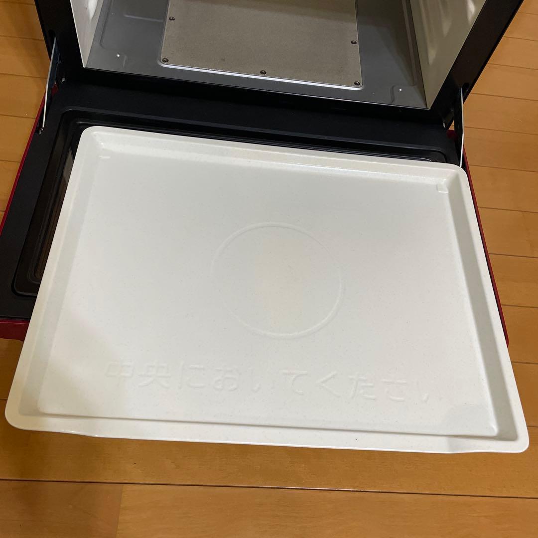 日立 オーブンレンジ 赤黒　MRO-S8Y 2021 ★整備済