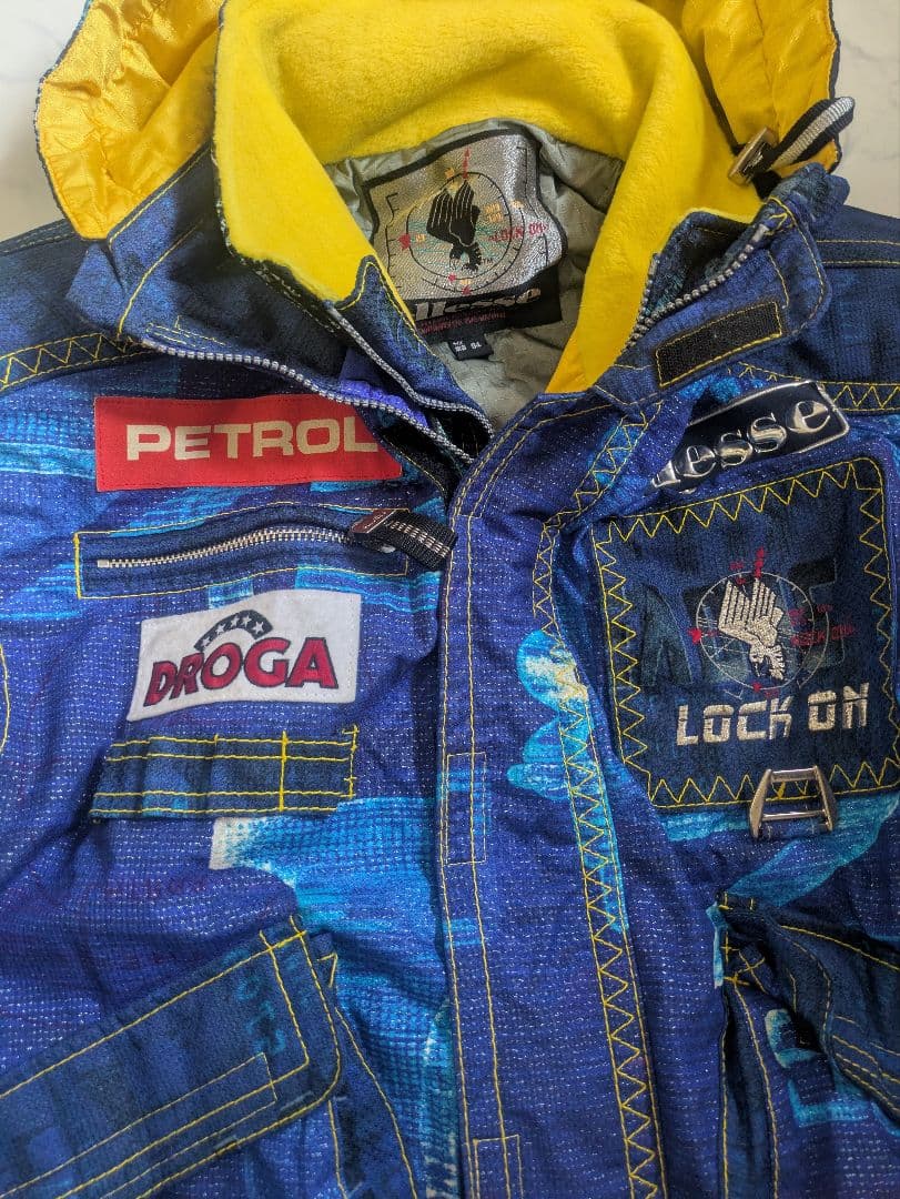 ellesse エレッセ スキーウェア 青 メンズ L つなぎ ジャケット