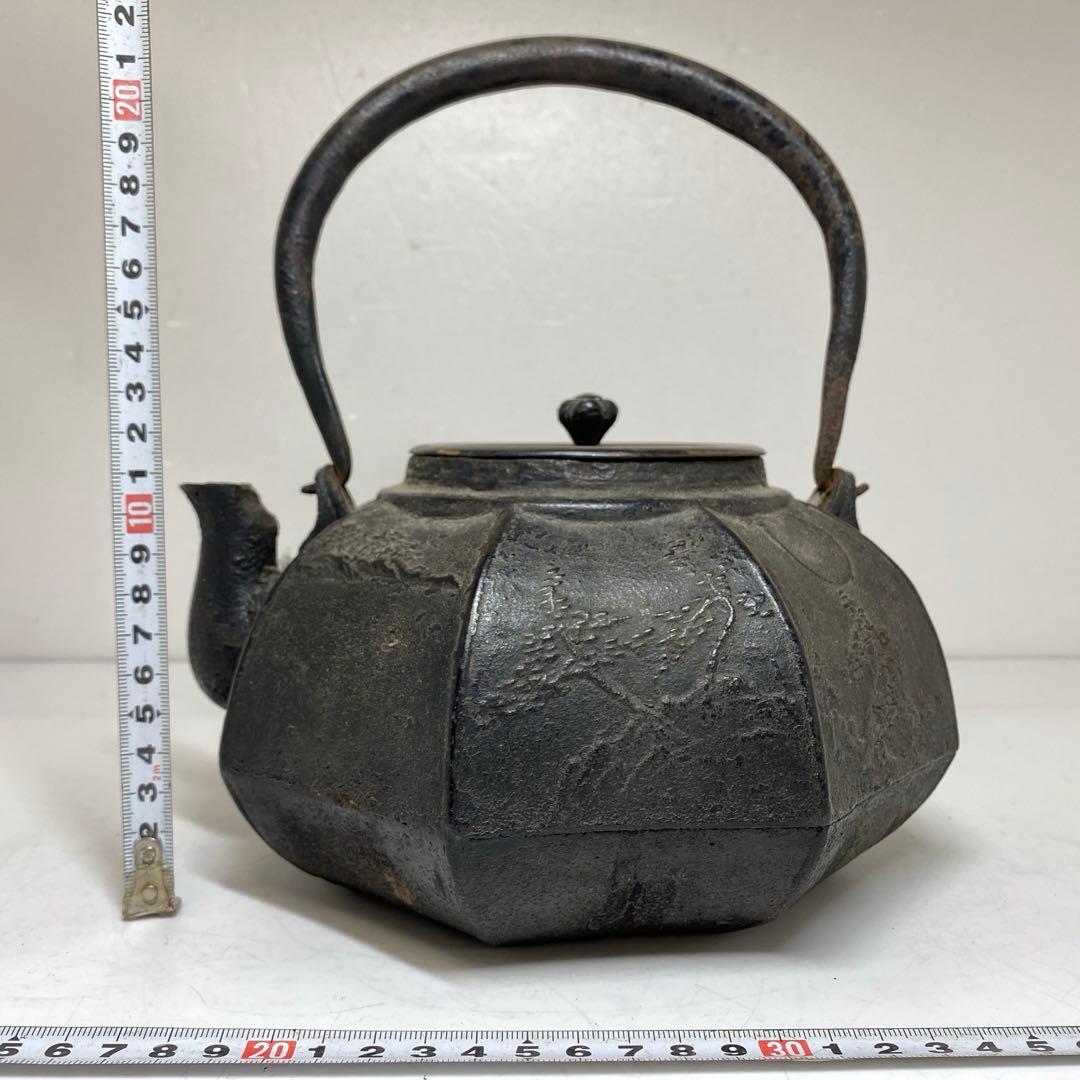 龍文堂 八面取 鉄瓶 高さ約25cm 重さ2511g タルサ