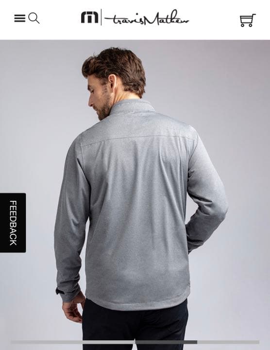 トラビスマシュー ジャンパー TRAVIS MATHEW グレー ソニーオープン