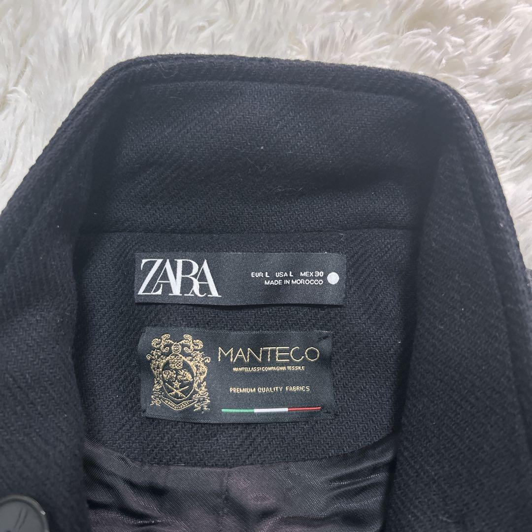 極美品✨ZARA×MANTECO ナポレオンコート 金ボタン ダブル Lサイズ