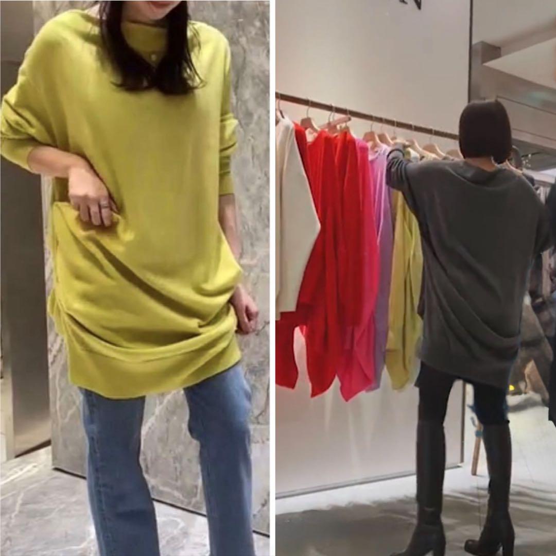 Riri様3点おまとめ マイラン 最高級カシミヤニットワンピース ピンク