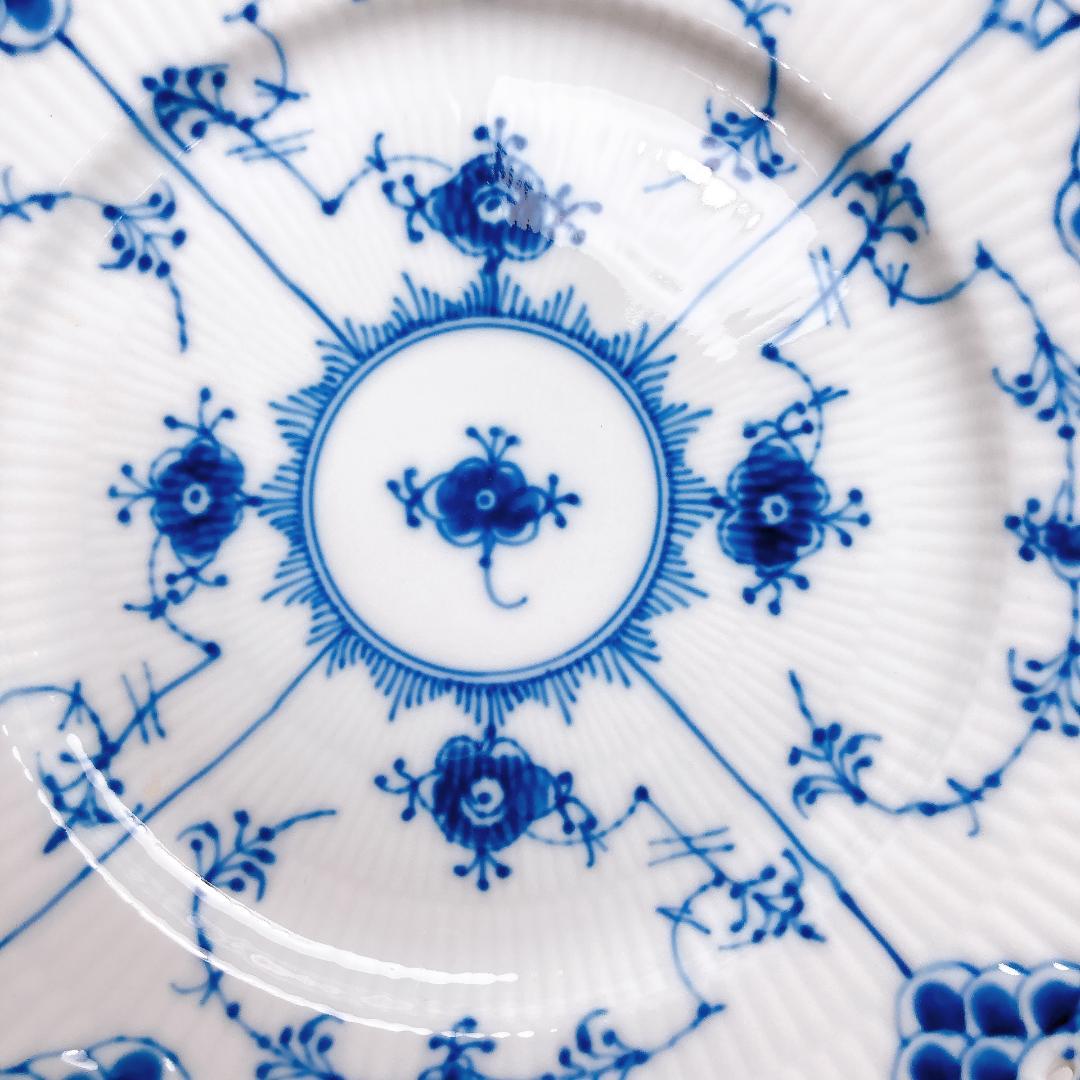 コペンハーゲン ブルーフルーテッド フルレース プレート 20 2枚|3063|