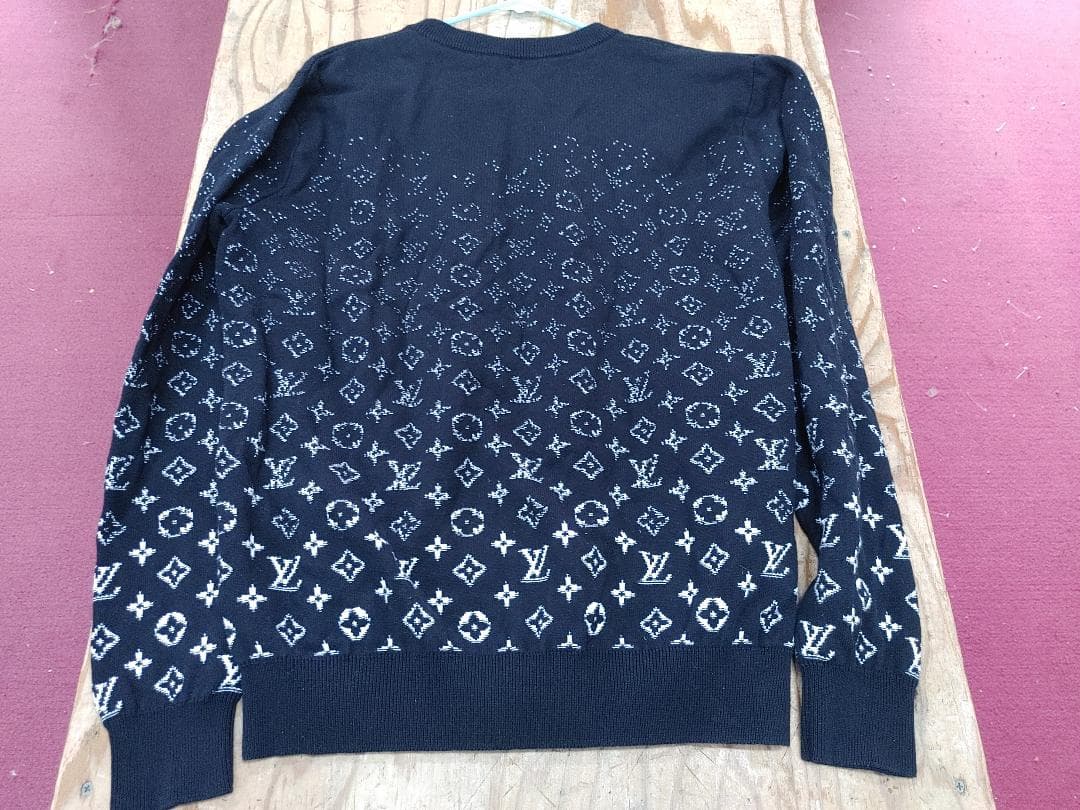 S Louis Vuitton グラデーション ニット セーター パーカー