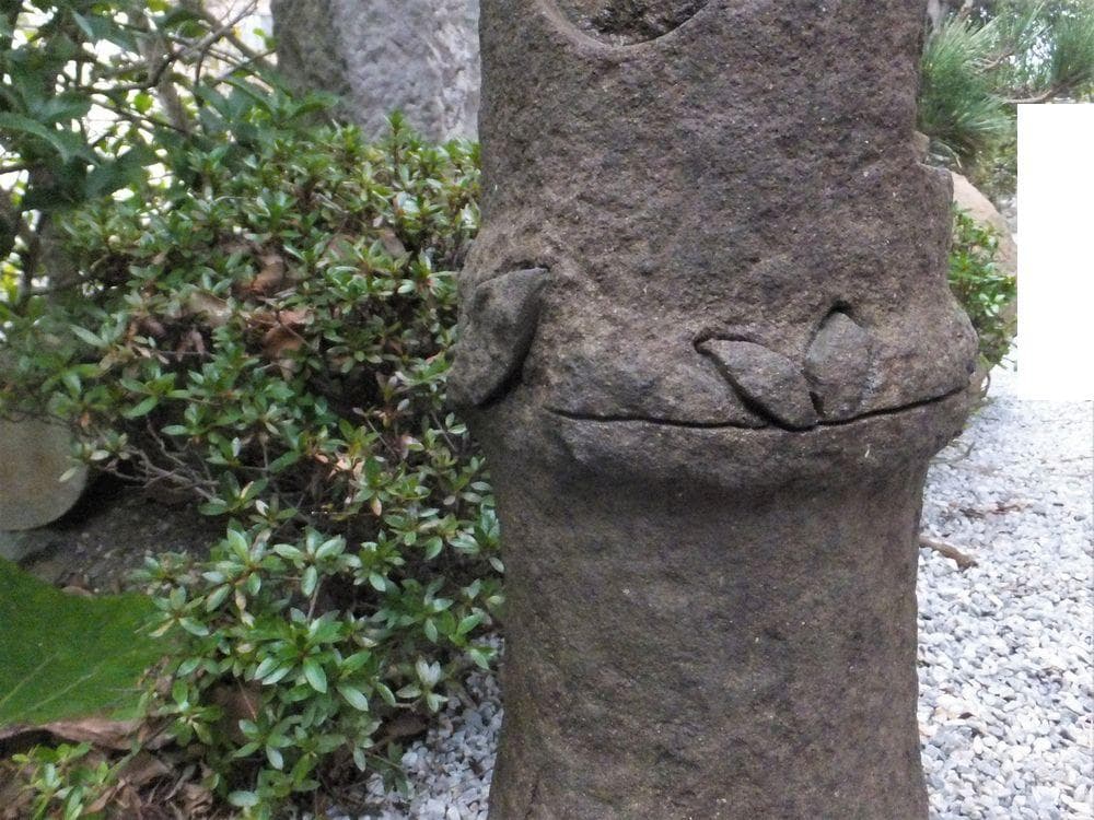 更に値下げ中【自然石灯篭・野竹林風石灯篭】庭石オブジェ箱庭苔玉水石日本庭園テラス