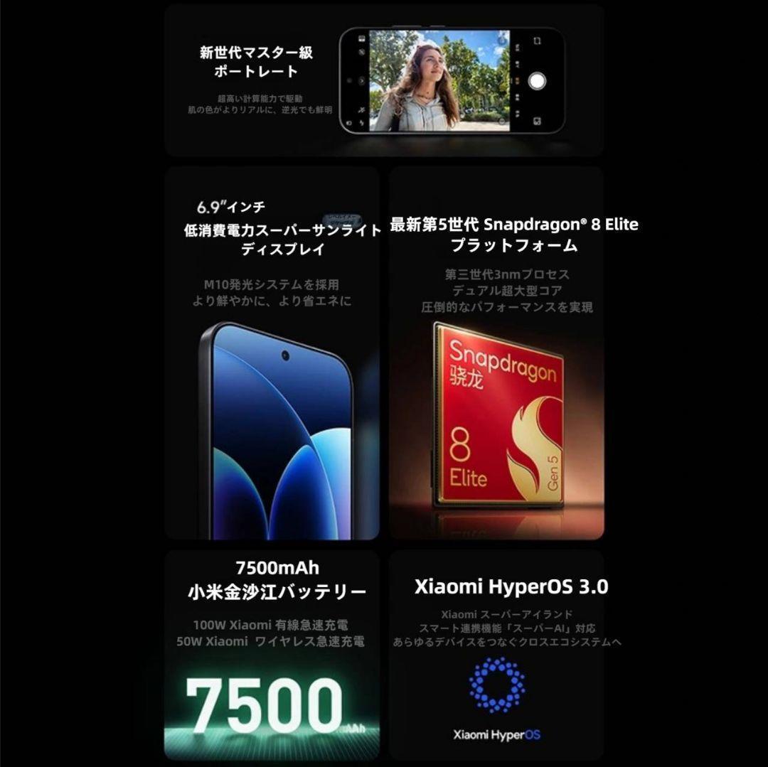 【Michael】XIAOMI 17 Pro Max16GB/512GBグリーン