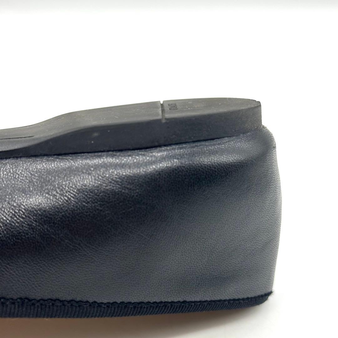 【美品】コーチ アリーナバレエ バレエシューズ レザー ブラック 24cm