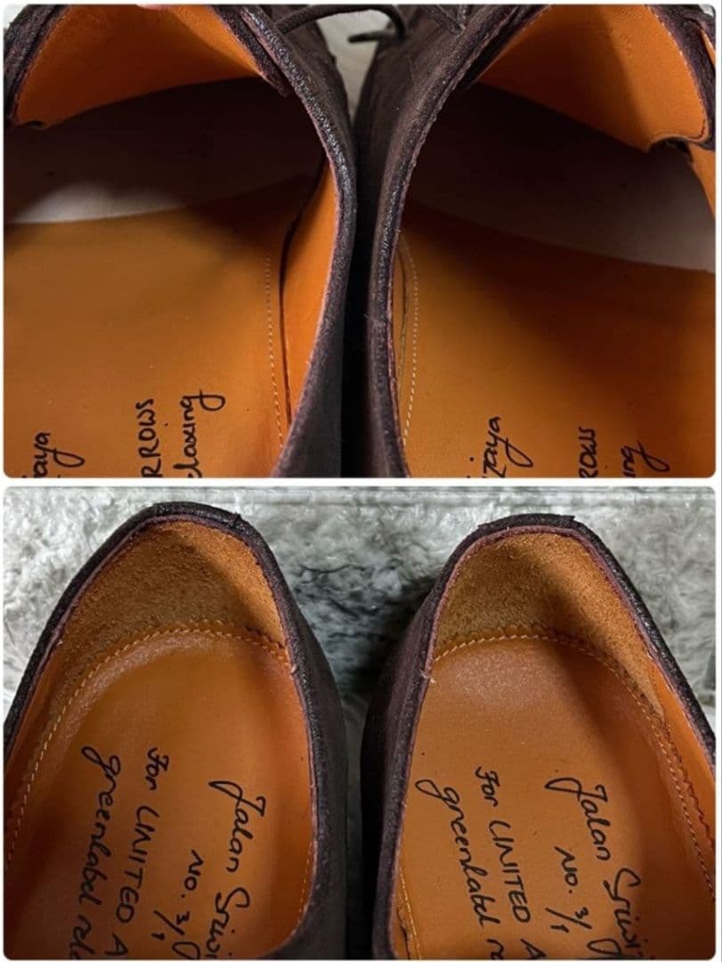 【本日限定セール】ジャランスリウァヤ スエード　Uチップ グリーンレーベル別注