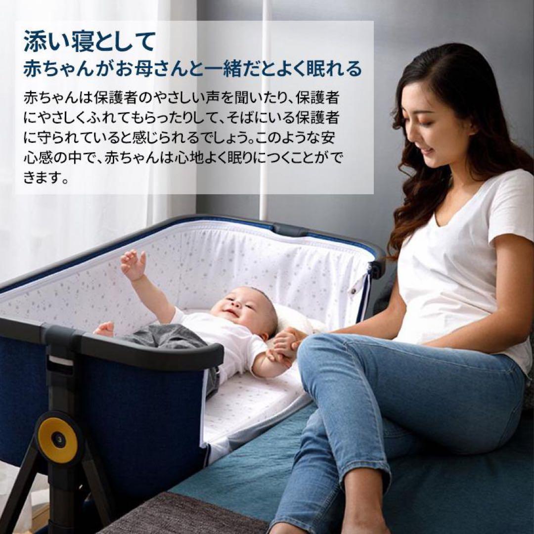 まる【人気】HZDMJベビーベット　グレー　持ち運び可能