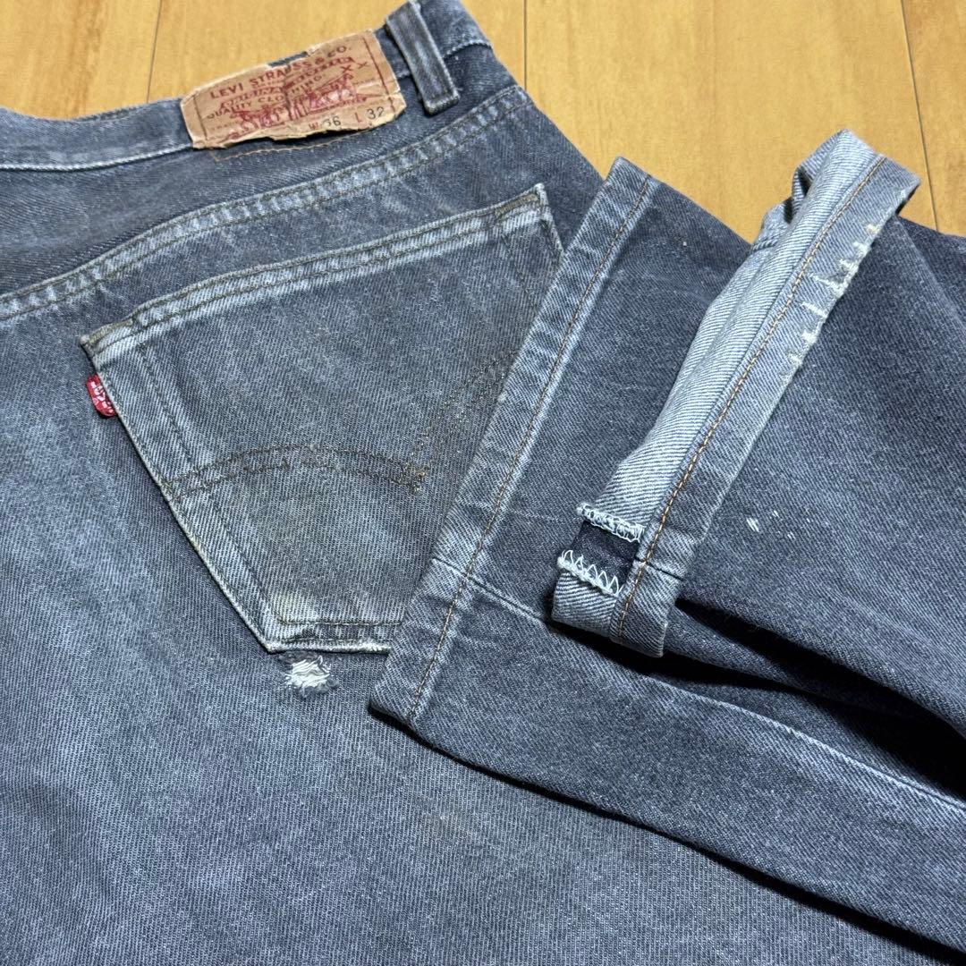 Levi’s 90s USA製 501-0658 先染めブラック デニムパンツ