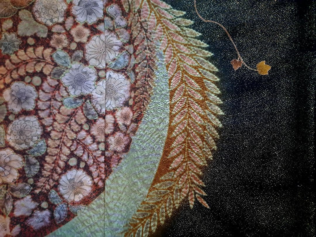 新品未使用❇️作家もの辻ケ花黒留袖　 未使用辻ケ花袋帯　５つ紋　フルセット