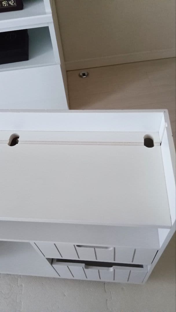 ディノス購入隠せるリビング整理ワゴンモバイル収納キャスターつき幅60cm