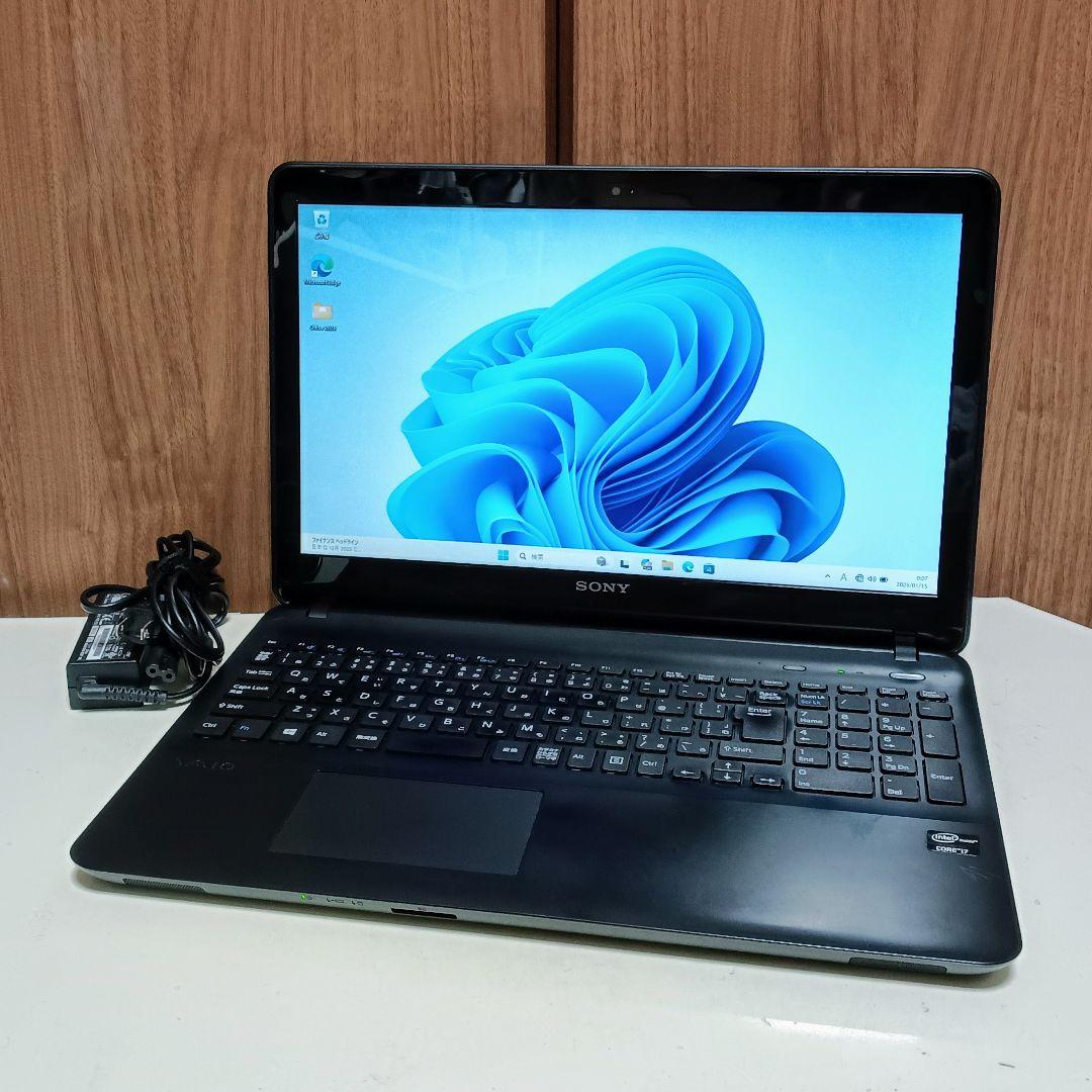 SONY VAIO Corei7 メモリ16GB SSD512GB Webカメラ