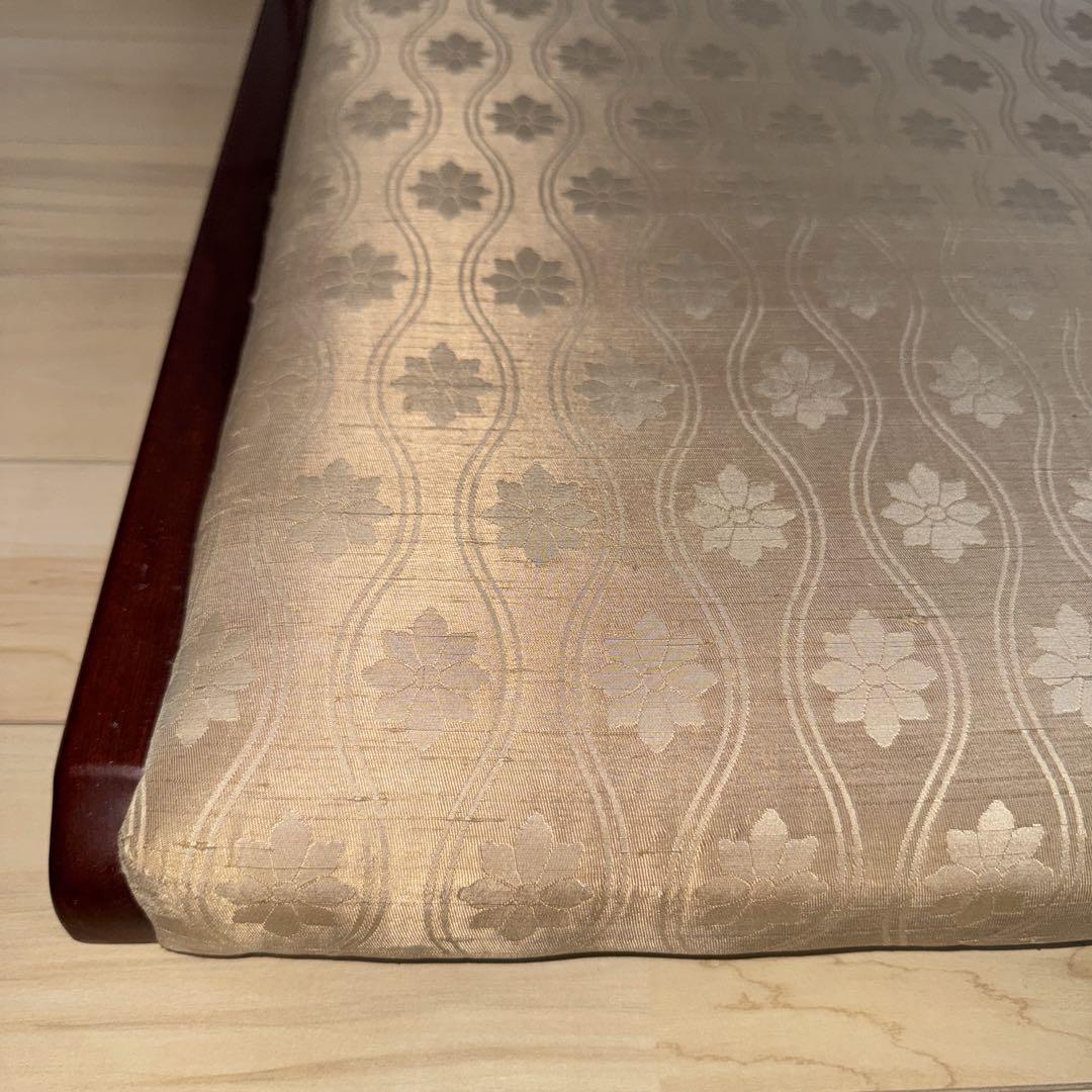 カリモク 背もたれ付き　座椅子 ベージュ　二脚セット　希少