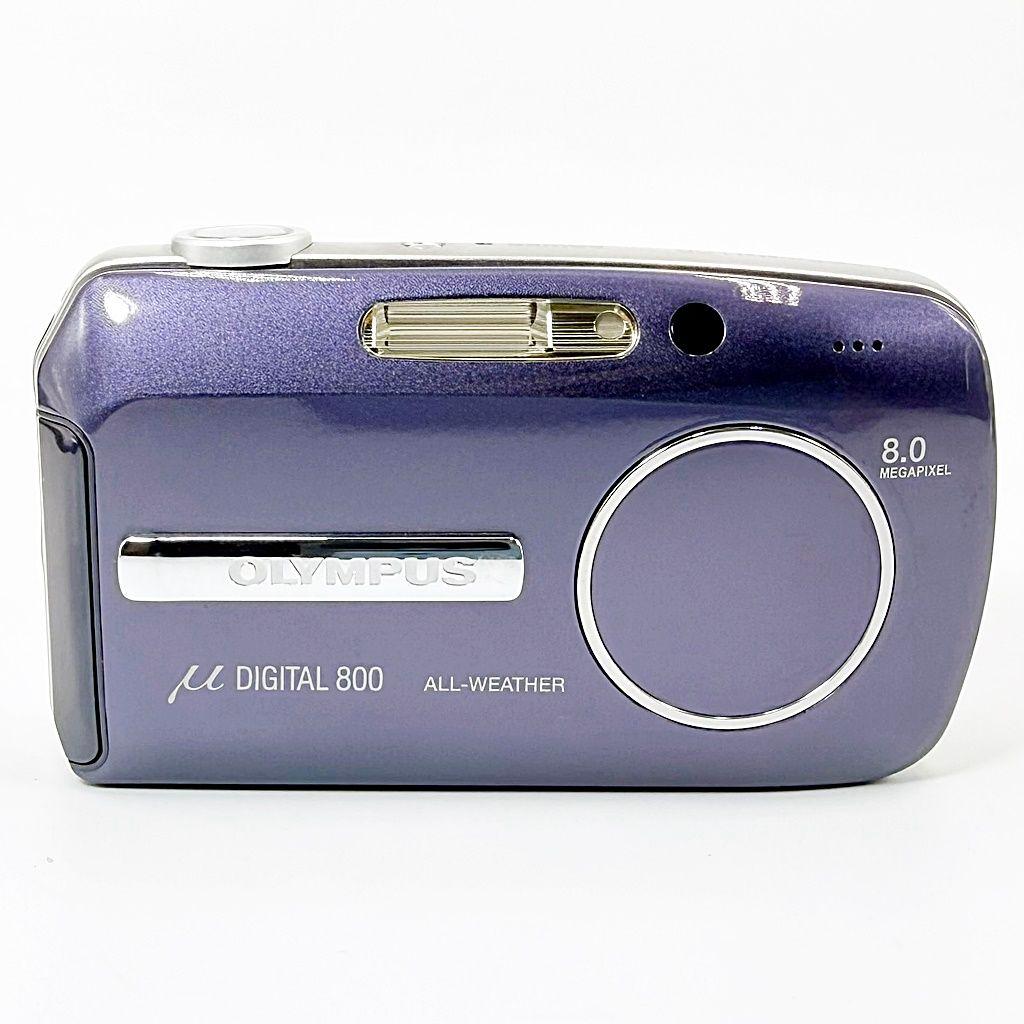 【美品】オリンパス μ DIGITAL 800 ダークブルー コンデジ カメラ