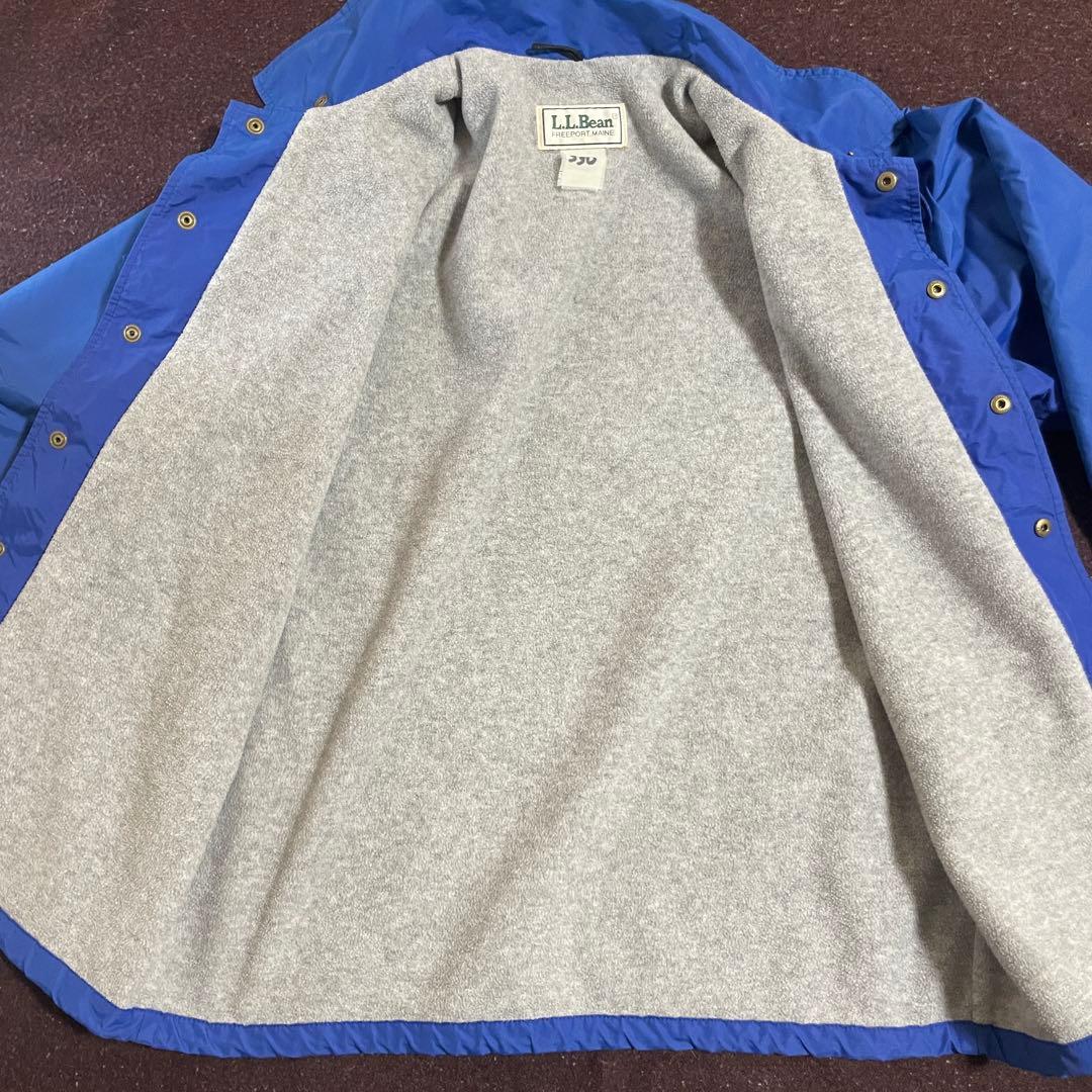 80年代 LL Bean チンスト付き コーチジャケット ブルー アメリカ製