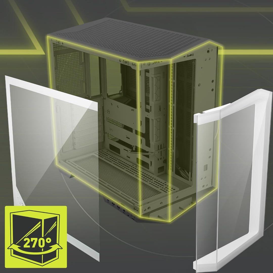 MSI MAG PANO 100L PZ/ホワイト　ゲーミングPC ケース