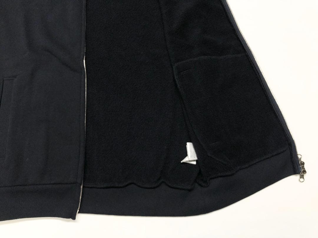 ○★新品未使用　PEARLY GATES　裏毛フルジップパーカー　4　ネイビー