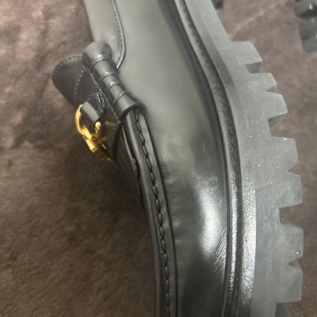 CELINE ブラック フリンジローファー