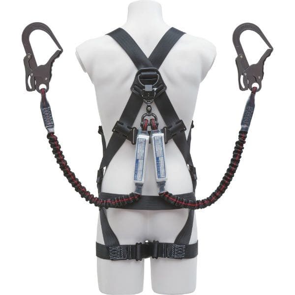 新規格適合品　KH ハーネスセット(ハーネスX型+ダブル蛇腹ランヤード)