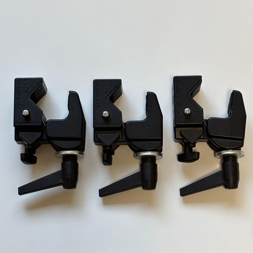 美品3個セット① Manfrotto マンフロット スーパークランプ 035