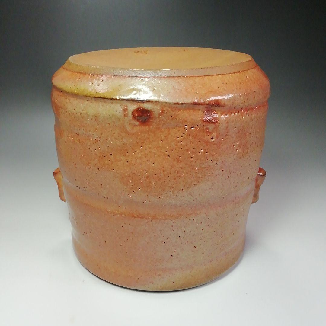 Ｓ４６５　水指　『備前志野水指』『藤原恭助作』　共箱　茶道具
