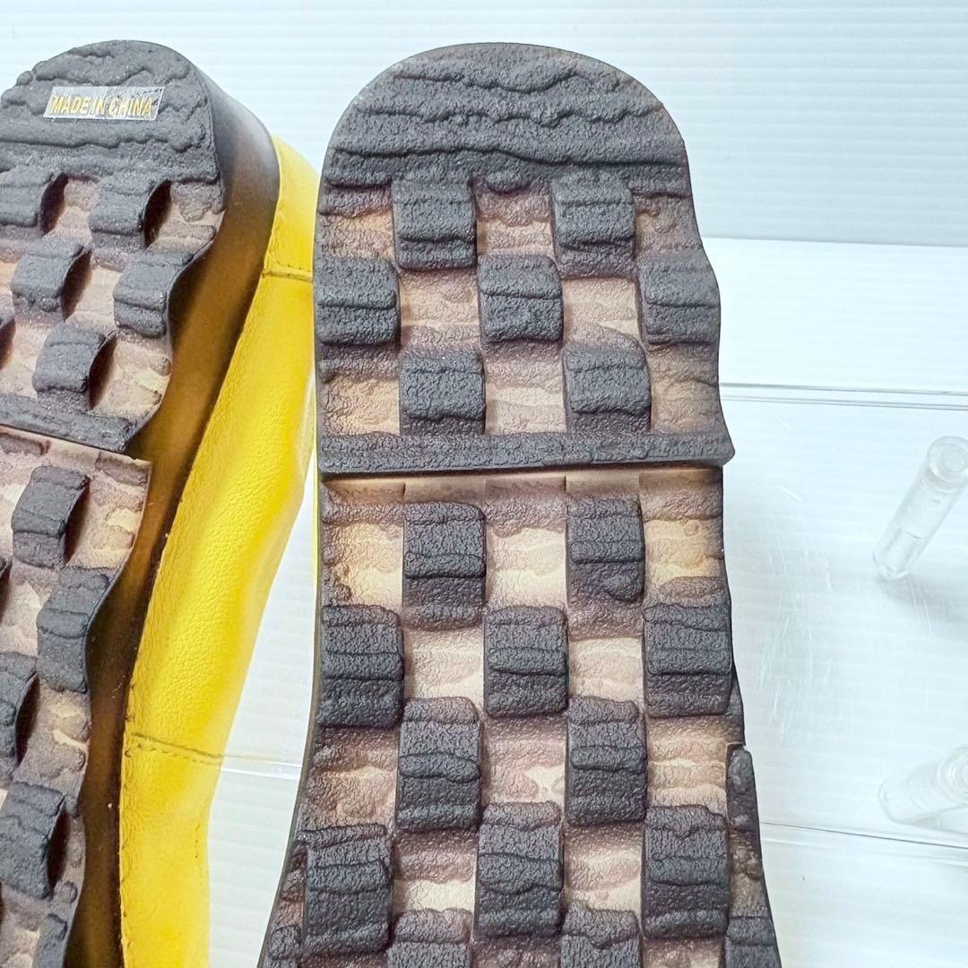 Estacion エスタシオン 小花立体フラワーモチーフ本革フラットパンプス