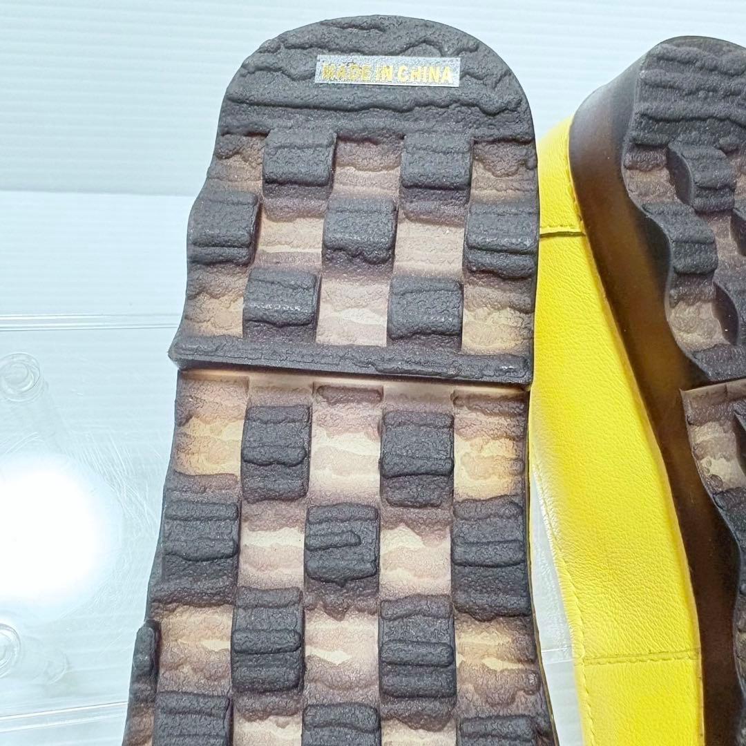 Estacion エスタシオン 小花立体フラワーモチーフ本革フラットパンプス