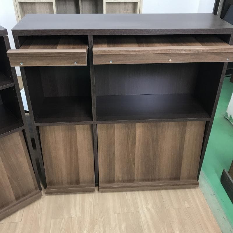 ☆【新品】大型フラップ書棚WNT 上下セット☆【OUTLET】