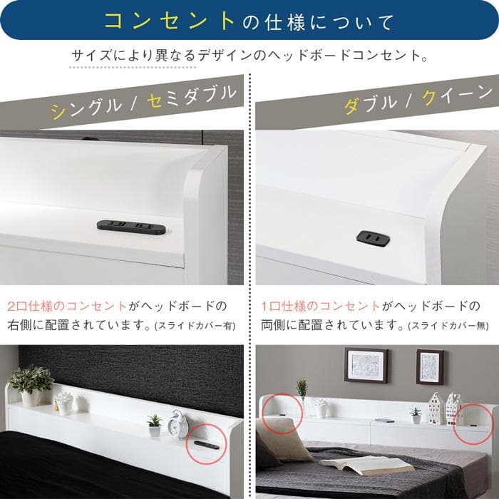 【R】ダブル　マットレスなし【収納あり】 送料込み！【ライトグレー】