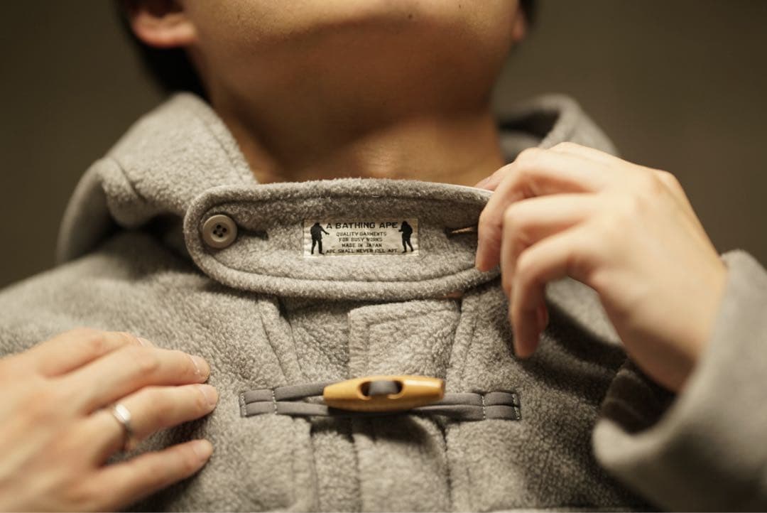 初期 90s アベイシングエイプ ポーラテック トグル ダブルコート bape