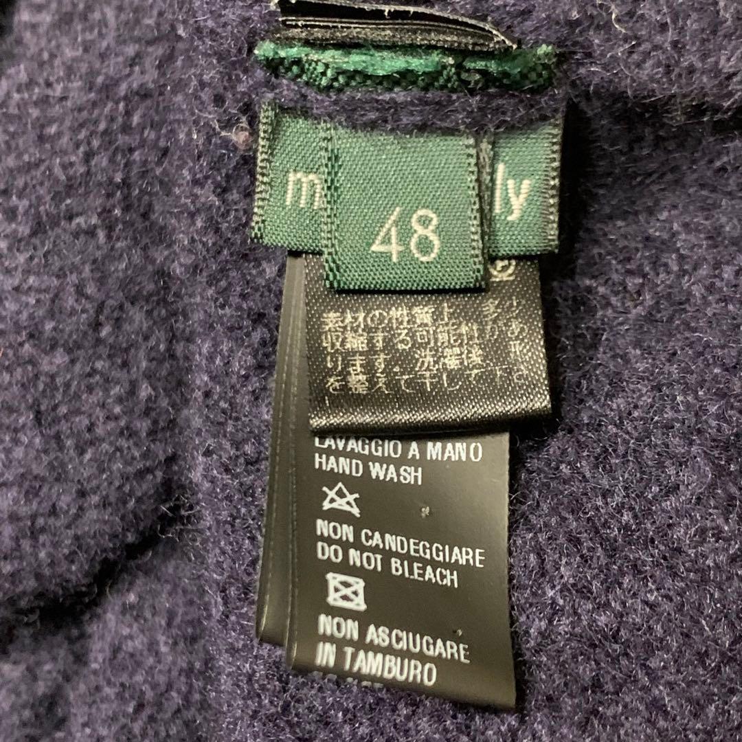 ⭐︎超高級品　希少　ザノーネ　ショールカラー　ニット　イタリア製　ヴァージンウール