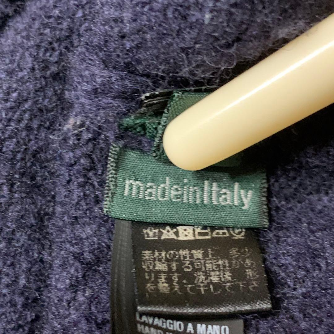 ⭐︎超高級品　希少　ザノーネ　ショールカラー　ニット　イタリア製　ヴァージンウール