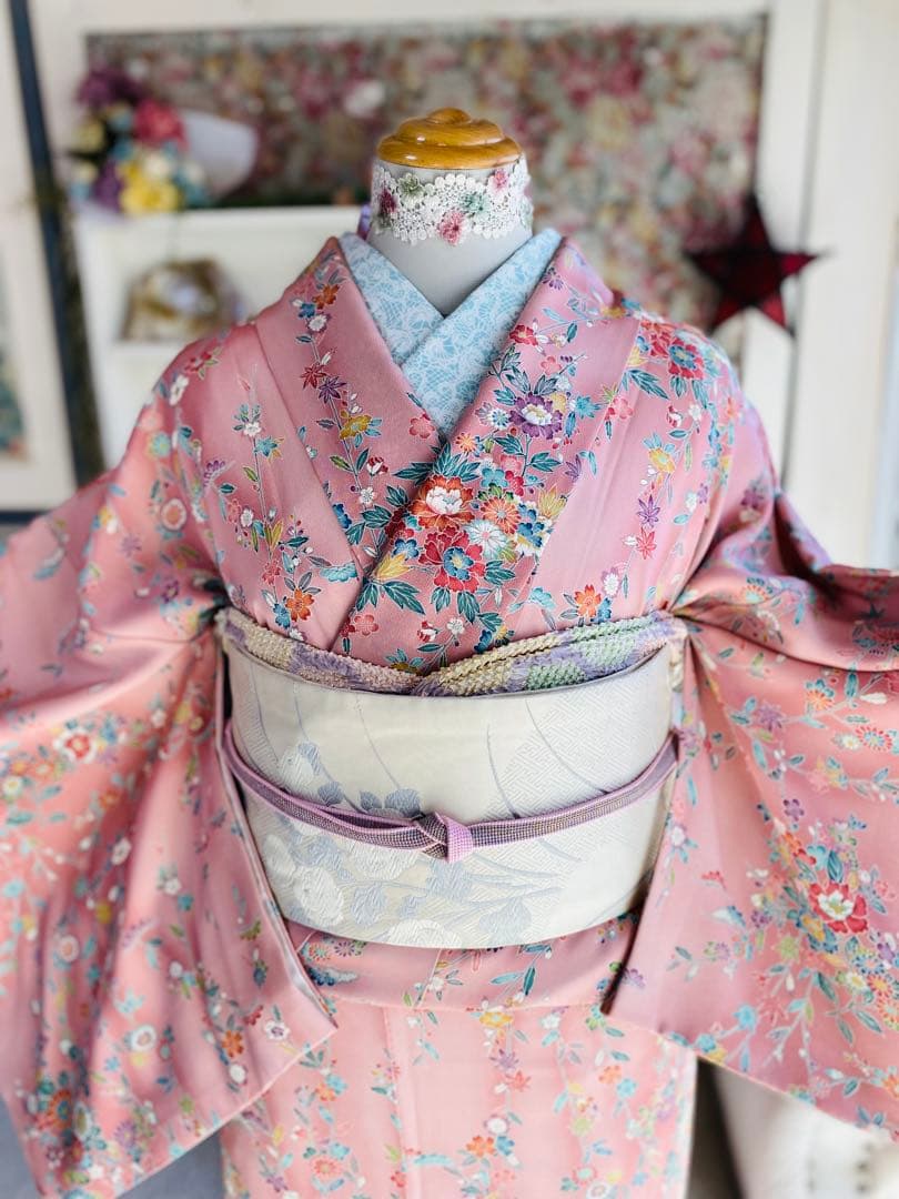 Pack様❤️さが美 正絹小紋 はればれ加工済