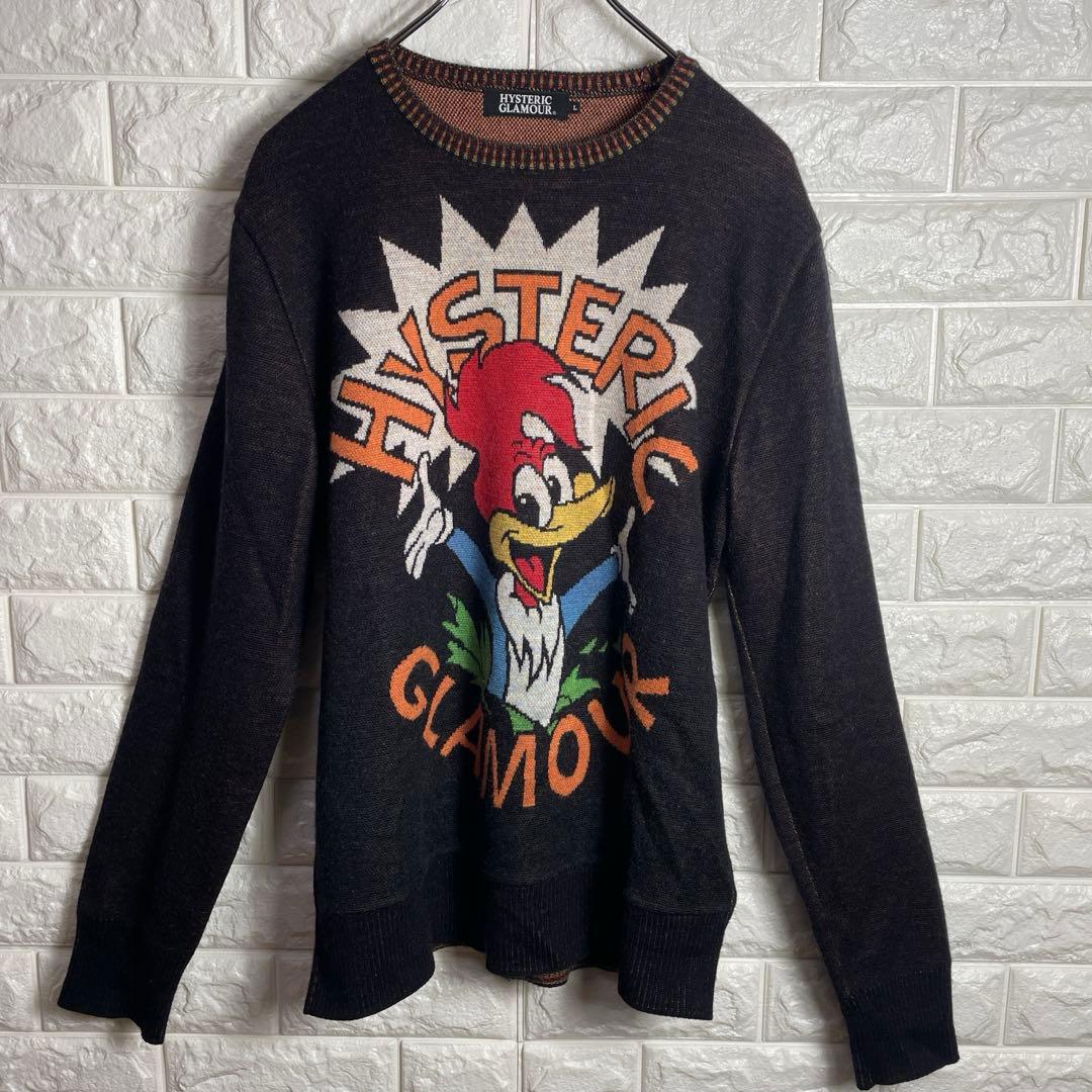 HYSTERIC GLAMOURウッドペッカーメンズニット L