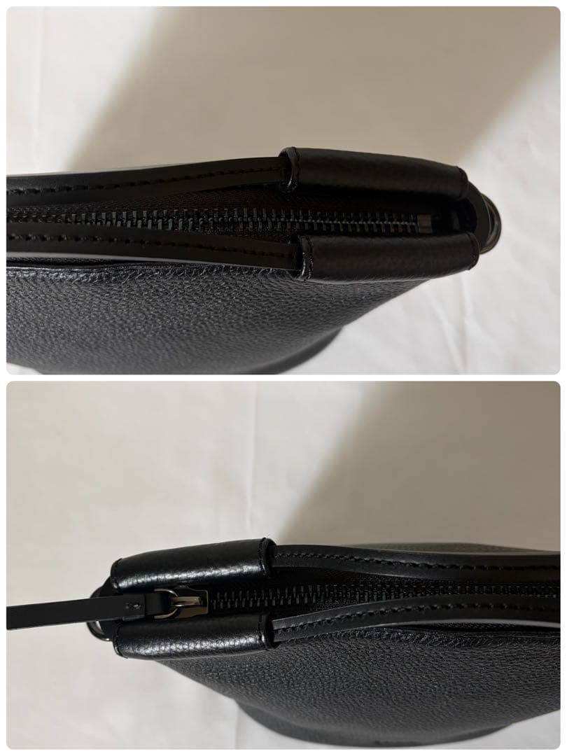 【未使用級】ECCO ドクターズバッグS ショルダー 2way レザー　ブラック