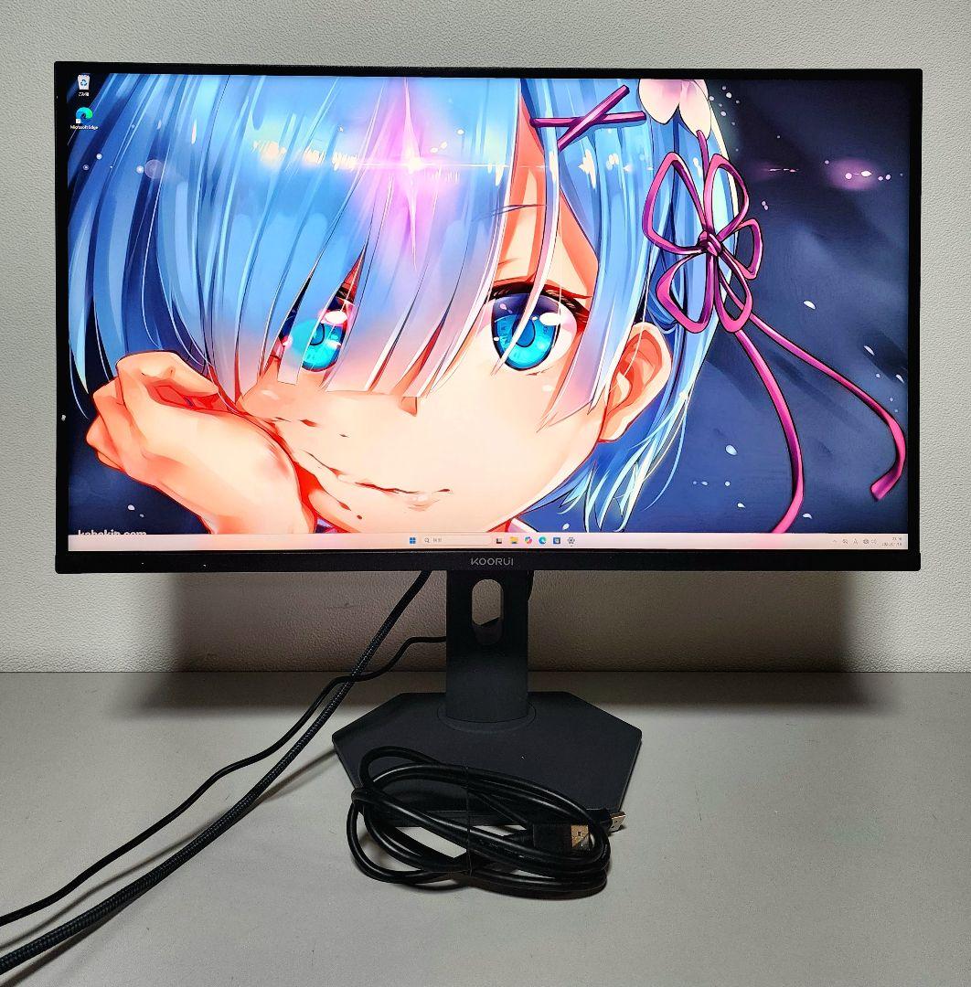 美品 KOORUI QD-MiniLED 27インチゲーミングモニター量子ドット