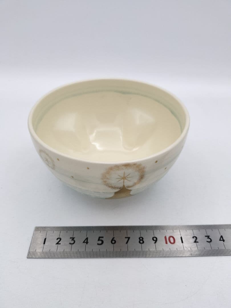 b993【新品・未使用】茶碗 聖夜 クルス文 今岡三四郎 木箱 茶道具