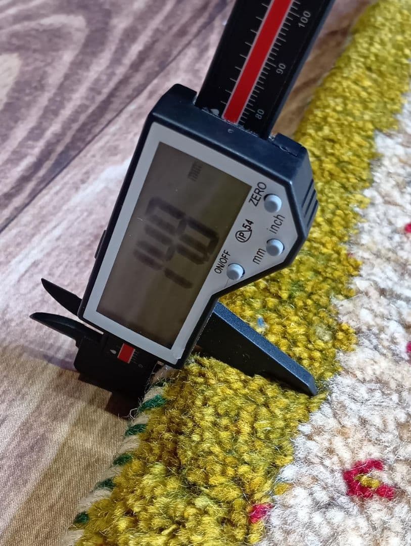 ペルシャ絨毯　ギャッベ　玄関サイズ　手織り　イラン(24)