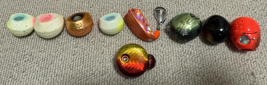 タイラバ27個セット ケース・ネクタイ6本 フック10セット