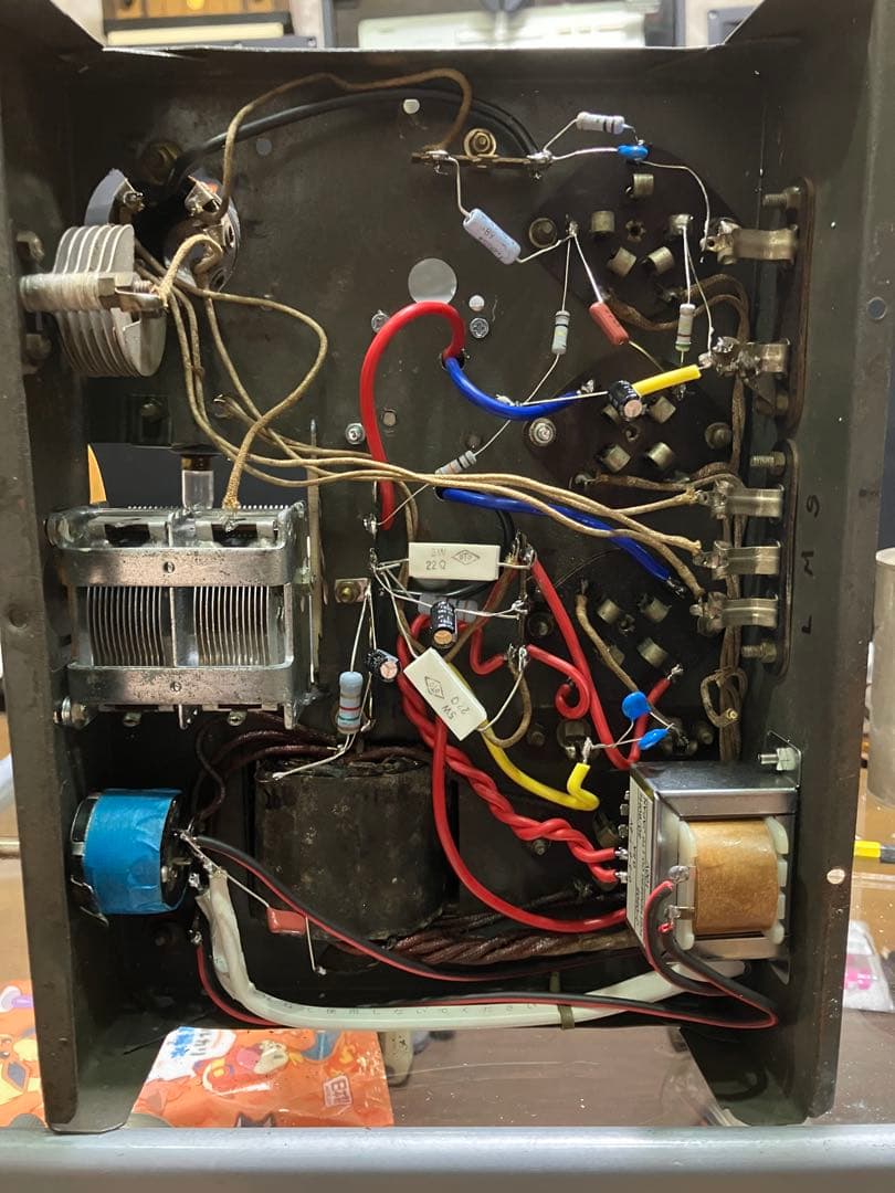 真空管ラジオ　4球ST管式　完動品 　　不良部品、古い部品交換済み