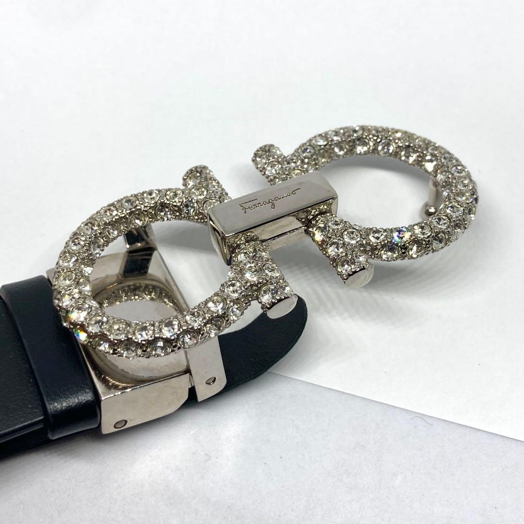 Salvatore Ferragamo ダブルガンチーニ ラインストーン ベルト