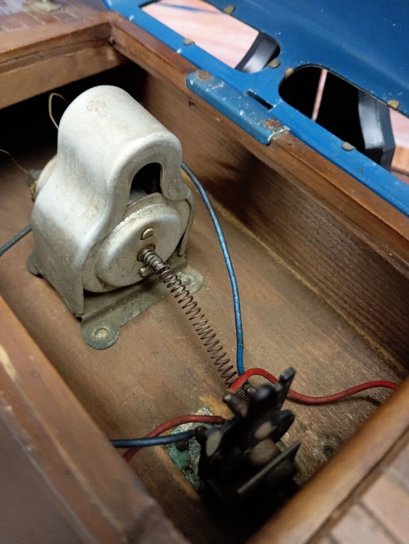 稀少レア１９５０年（昭和２５年５月）旧家蔵出木製全長４３センチ船模型当時物