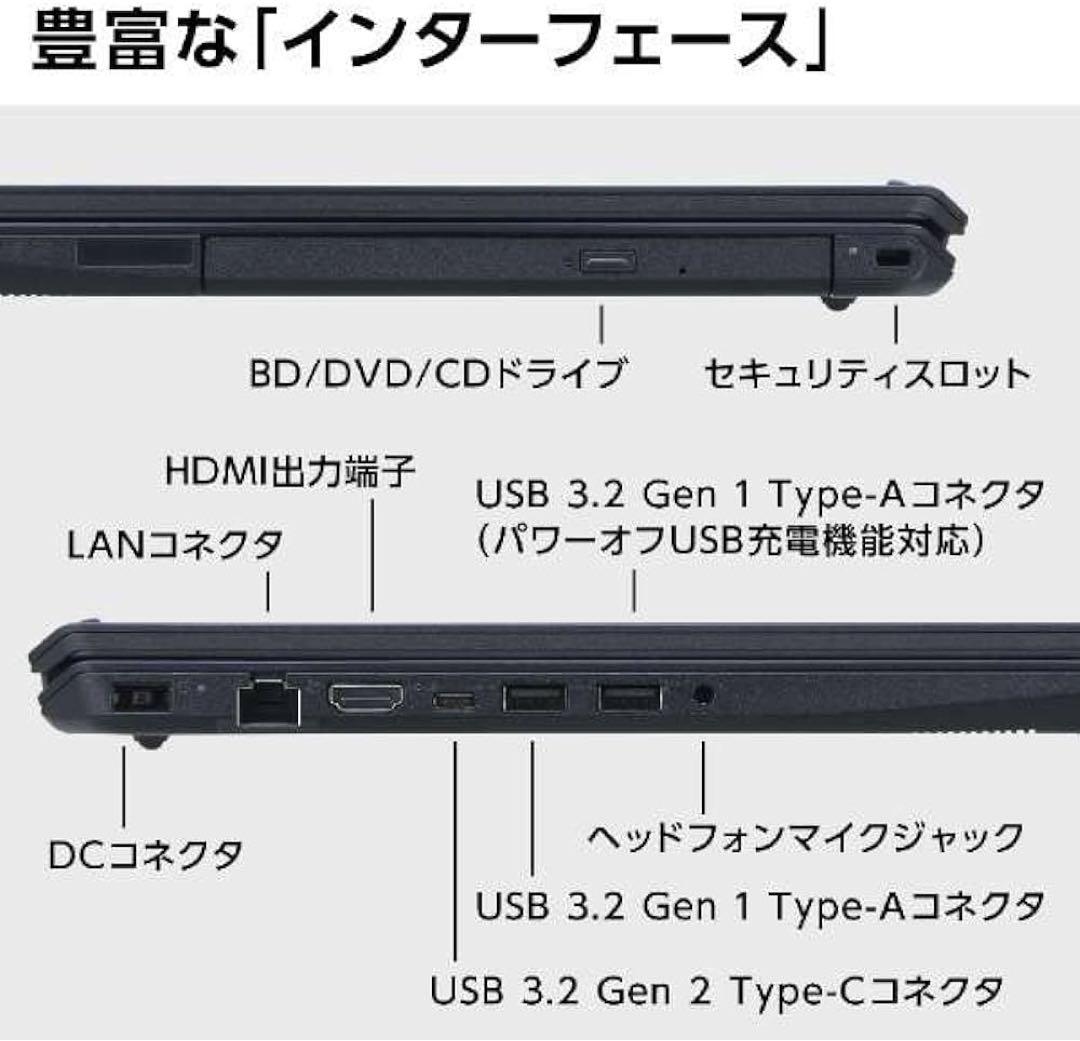 美品 LaVie N1575/C(新品M.2NVMeSSD1TB)メモリ32GB