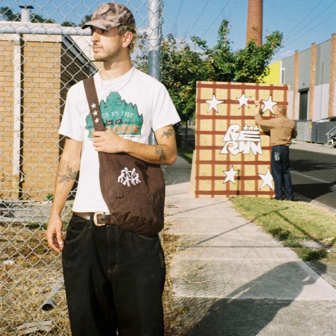 バッグ rerunstreetwear Cargo Bag (Brown)