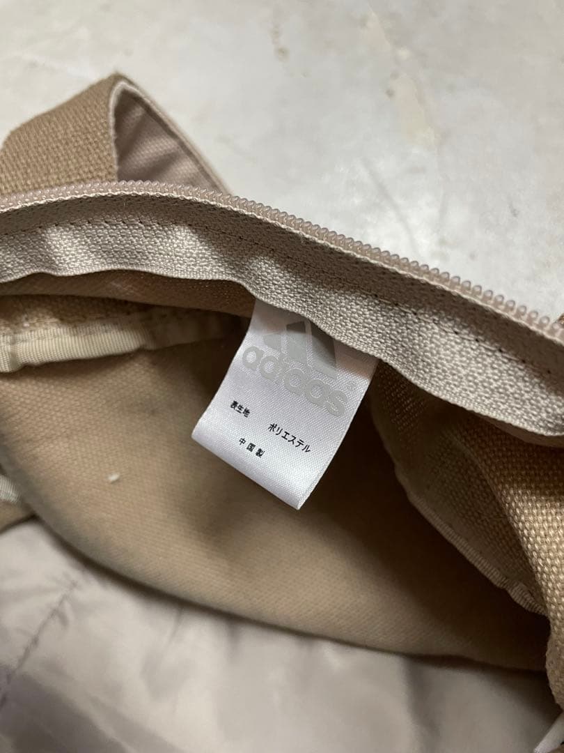 00s adidas アディダス　ハンドバック　ボストンバック　y2k ベージュ