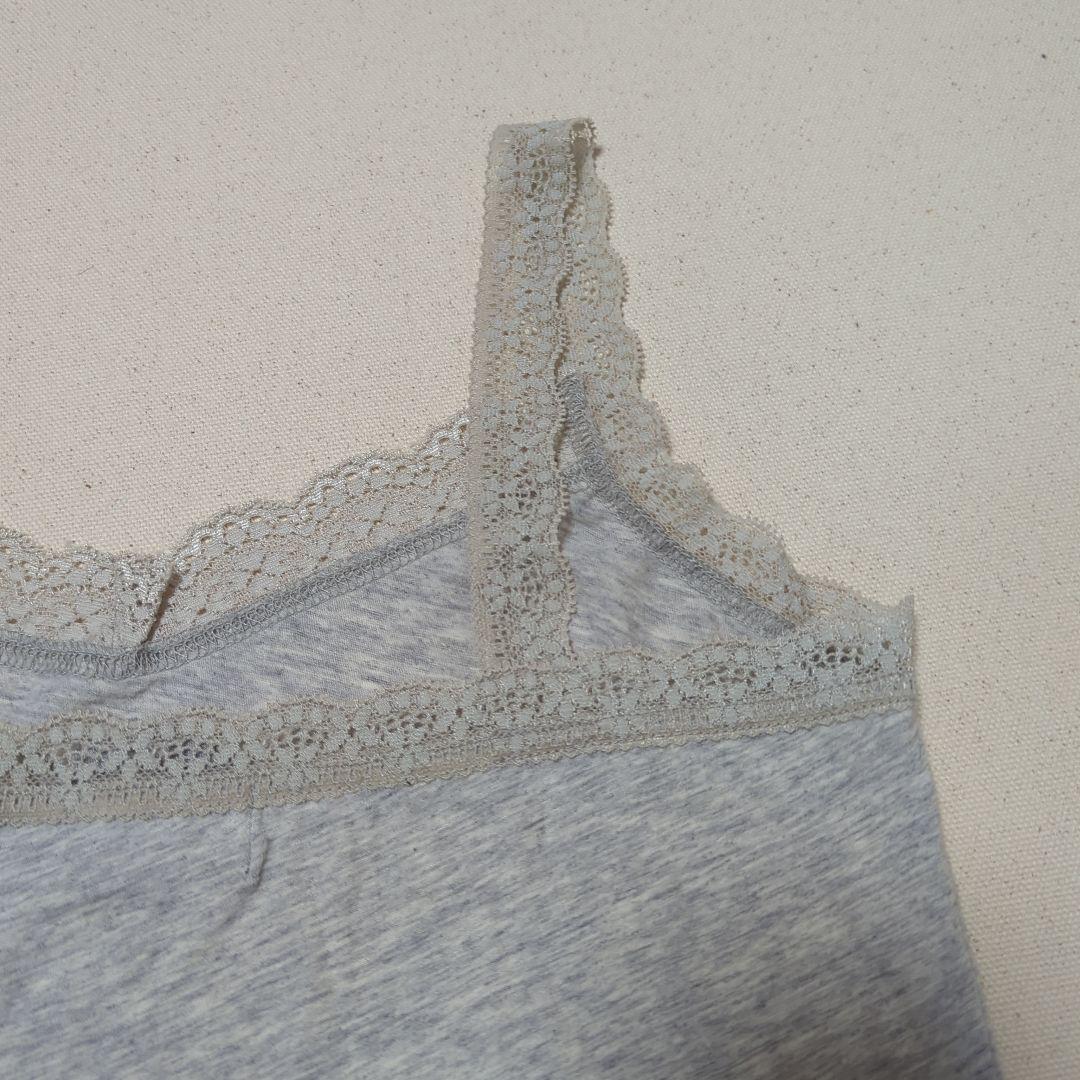 【美品♡】 ヒステリックグラマー　ヒスガールレース紐キャミソール　グレー