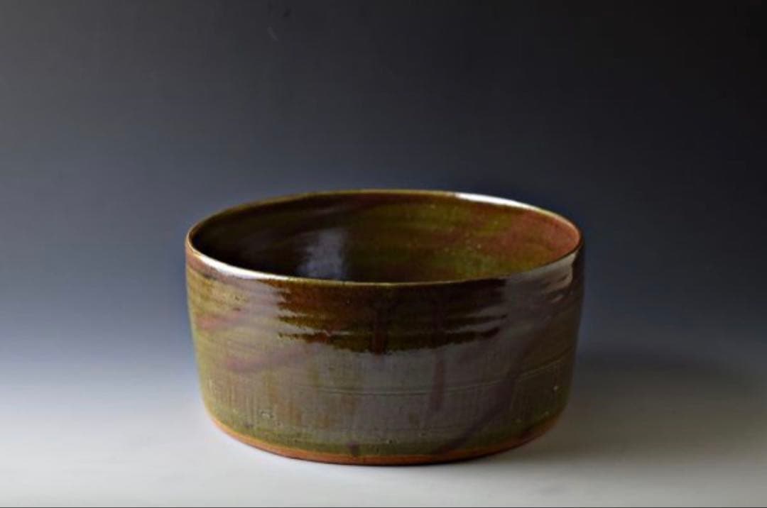 織部釉 菓子鉢 箱 魯山人