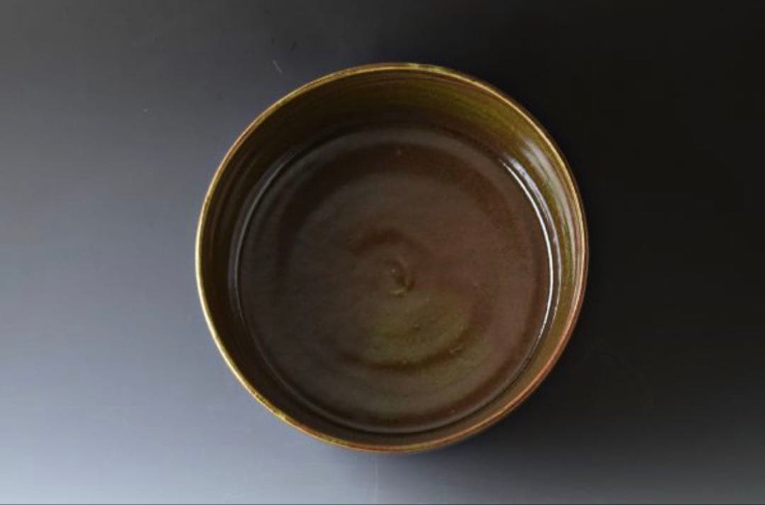 織部釉 菓子鉢 箱 魯山人