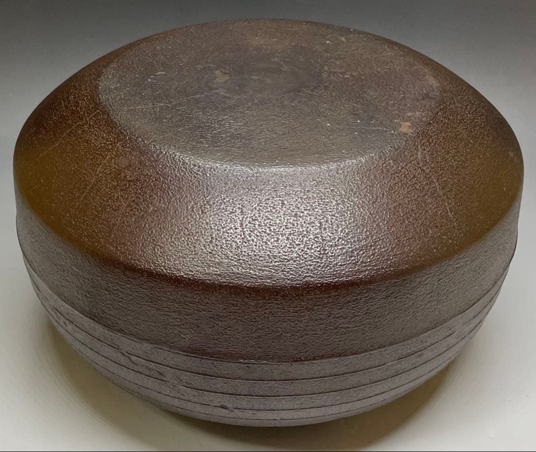 momotoi　人間国宝　高橋敬典　平丸筋入釜　茶釜　共箱　C 50